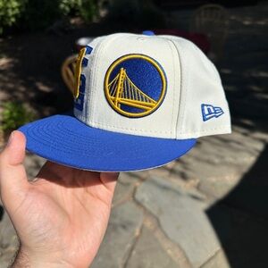 💙💛NBA Golden State Warriors New Era 59FIFTY 7 5/8 Fitted Hat San Francisco🏀🧢